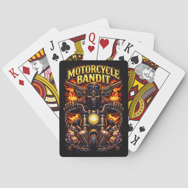 Motorcycle Bandit Poker Cards (Back)