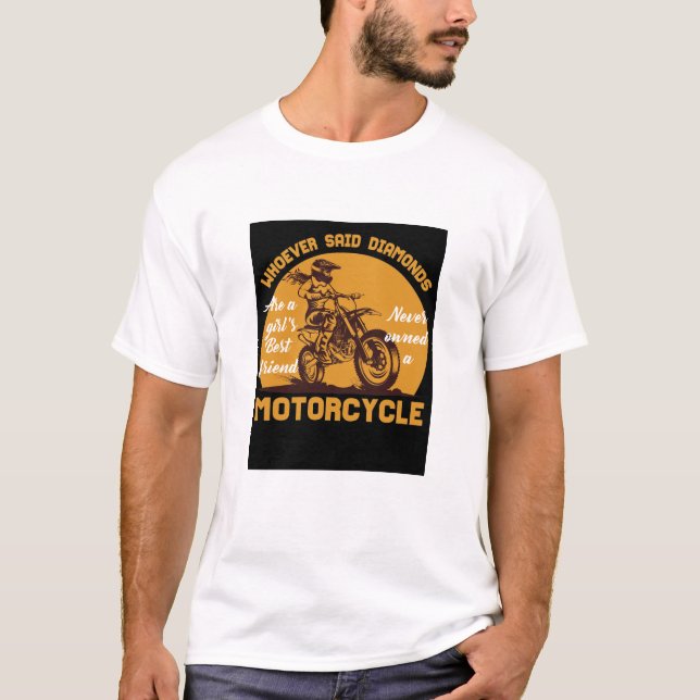 Motorcycle Best Friend Biker Girl Tee (Front)