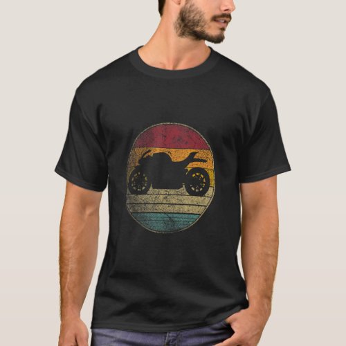 Motorcycle Bike Biker Gif Retro Vintage 70s 80s 90 T_Shirt