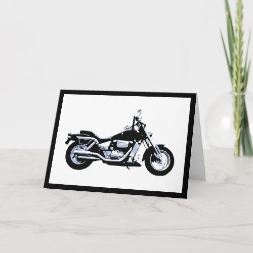 Motorcycle Bike Birthday Card