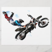 motorcycle biker acrobatic sport racing (Front)