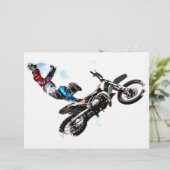 motorcycle biker acrobatic sport racing (Standing Front)