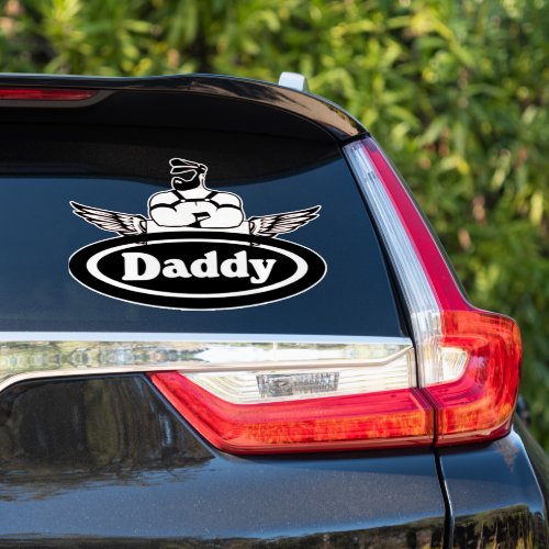 Motorcycle Biker Classic Leather Daddy Sticker