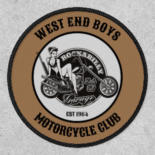 Motorcycle Biker Custom Name, Club Or Saying Patch