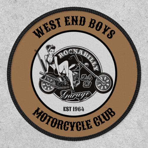 Motorcycle Biker Custom Name Club Or Saying Patch