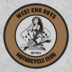 Motorcycle Biker Custom Name, Club Or Saying Patch