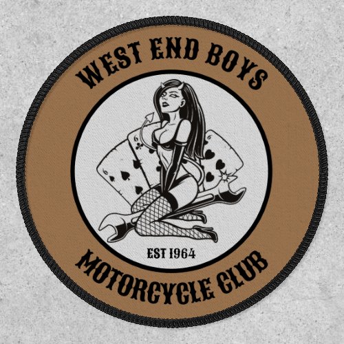 Motorcycle Biker Custom Name Club Or Saying Patch