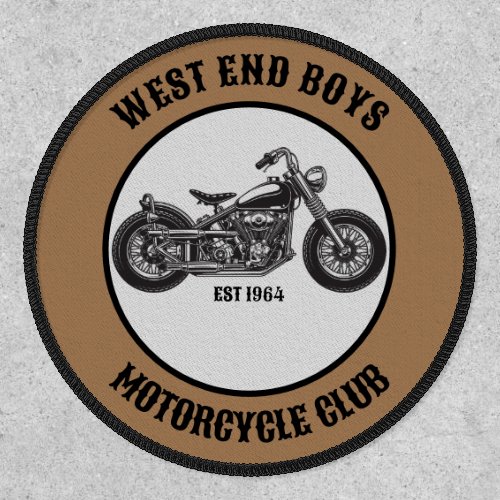 Motorcycle Biker Custom Name Club Patch