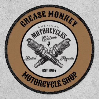 Motorcycle Biker Custom Name, Shop Or Saying  Patch
