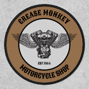 Motorcycle Biker Custom Name, Shop Or Saying Patch