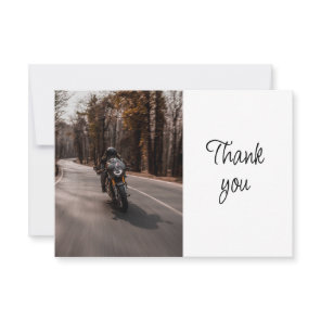 Motorcycle Biker Event Volunteer Thank You Card