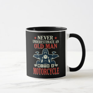 Motorcycle Biker Never Underestimate An Old Man Mug