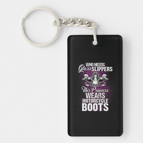 Motorcycle Biker Princess Motorcycle Boots Women Keychain