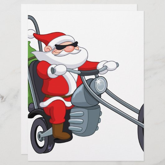 motorcycle biker santa claus (Front/Back)