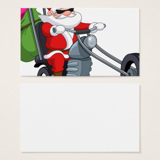 motorcycle biker santa claus (Front & Back)