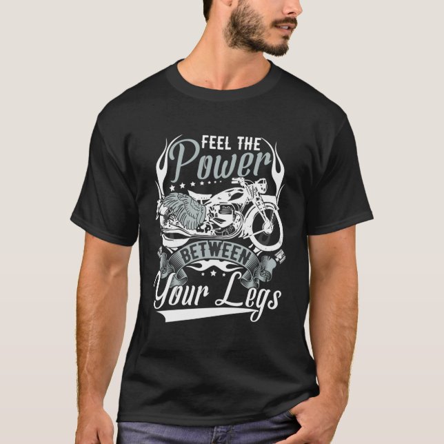 Motorcycle Biker T-Shirt (Front)