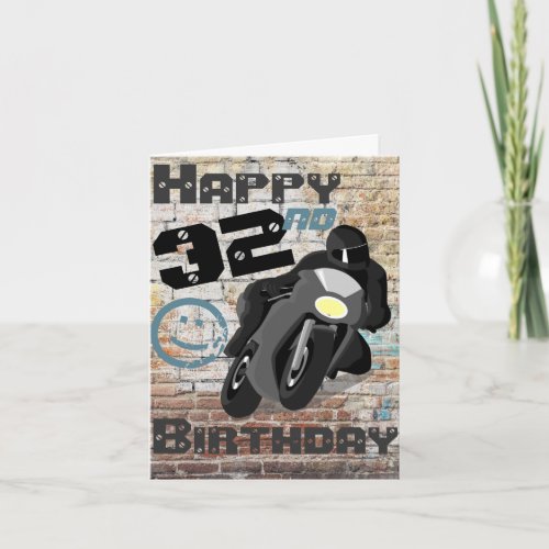 Motorcycle Birthday 32nf Still Got It Card