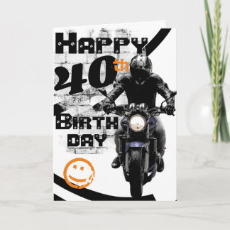 Motorcycle 'Birthday 40th Still Got It Card