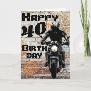 Motorcycle 'Birthday 40th Still Got It Card
