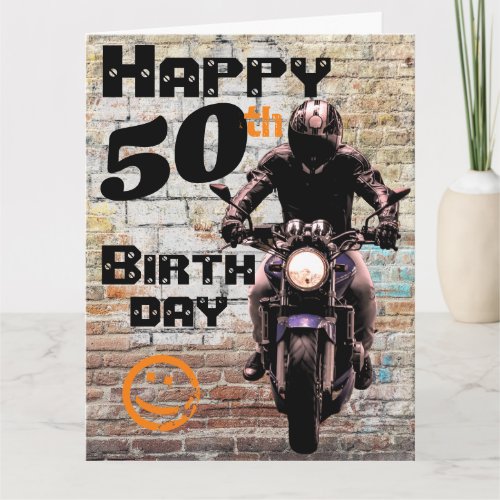 Motorcycle Birthday 50th Still Got It Card