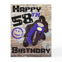 Motorcycle 'Birthday 58th Still Got It
