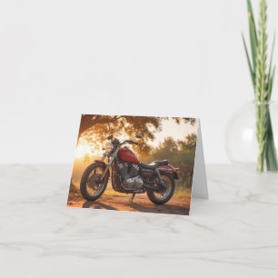 Motorcycle Birthday Card