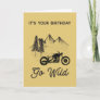 Motorcycle Birthday Go Wild vintage look Card