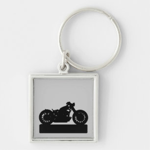motorcycle black keychain