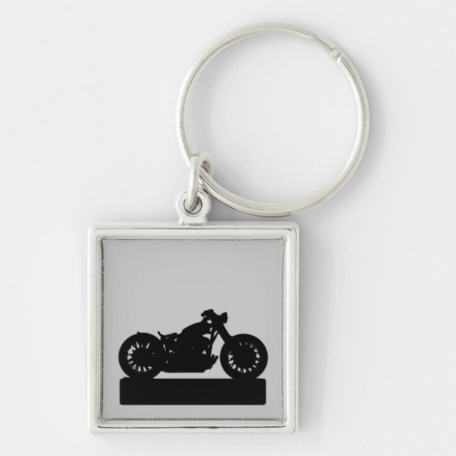 motorcycle black keychain (Front)