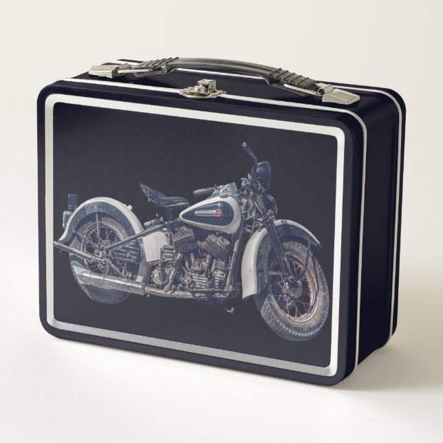 Motorcycle - Black Lunchbox (Front)