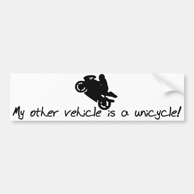 Motorcycle Bumper Sticker (Front)
