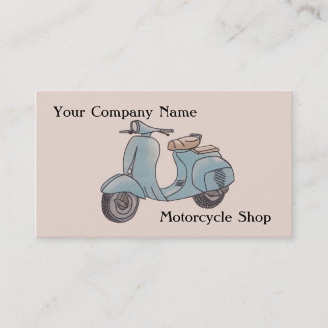 Motorcycle Business Card (Front)