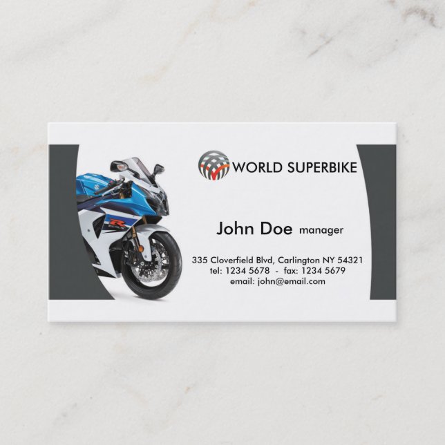 Motorcycle Business Card (Front)