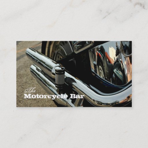 Customizable Motorcycle Business Card Mechanic