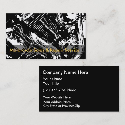 Motorcycle Business Cards Zazzle
