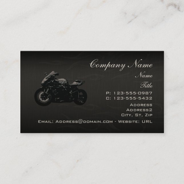 Motorcycle Business Cards (Front)