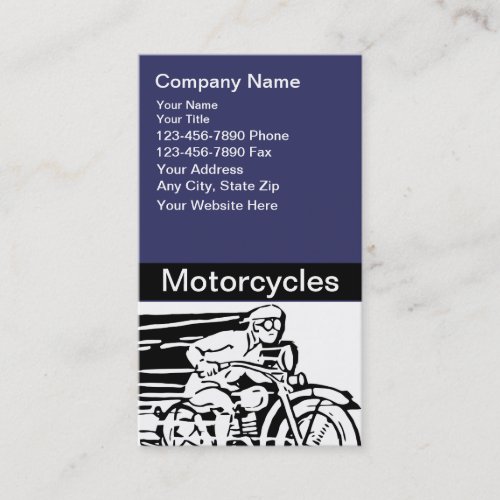 Motorcycle Business Cards