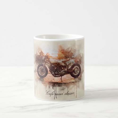  motorcycle Cafe racer watercolor Coffee Mug