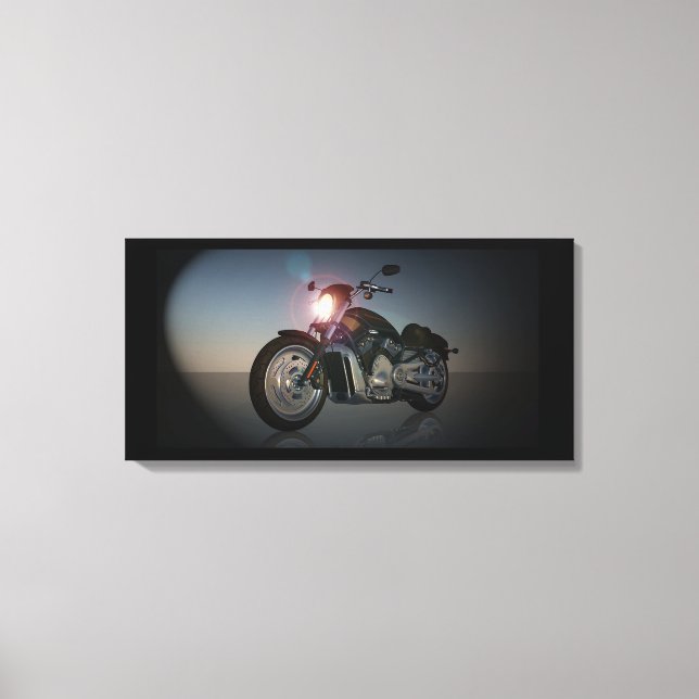 Motorcycle Canvas Print (Front)