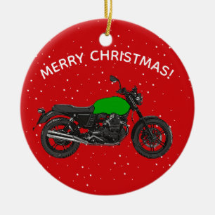 Motorcycle Ceramic Ornament