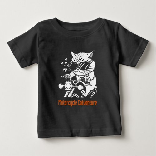 Motorcycle Chat _ Motorcycle Catventure Baby T_Shirt