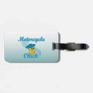 Motorcycle Chick #3 Luggage Tag