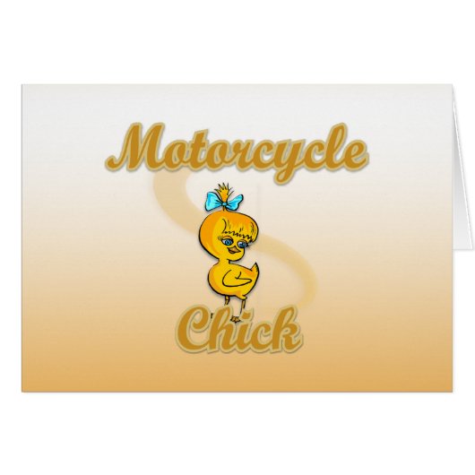 Motorcycle Chick Cards (Front Horizontal)