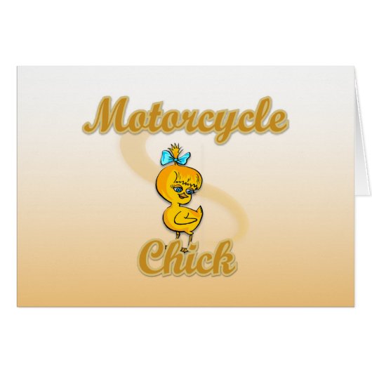 Motorcycle Chick Cards (Front Horizontal)