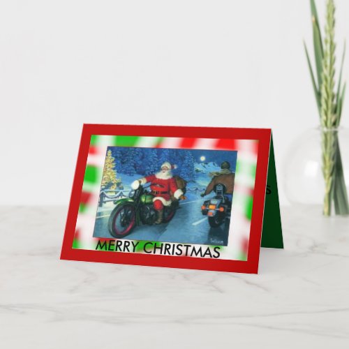 Motorcycle christmas card