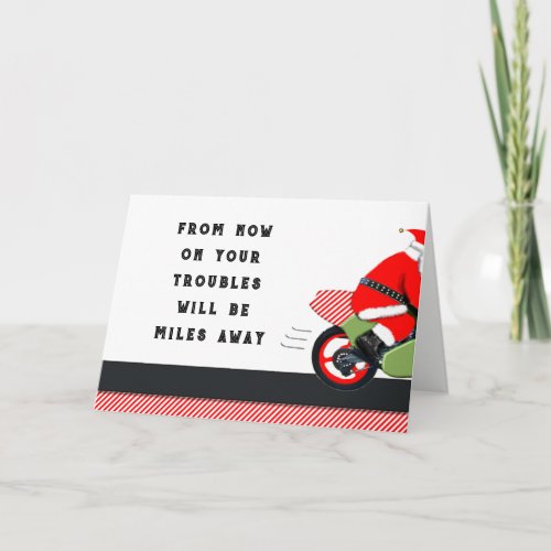 Motorcycle Christmas Holiday Card