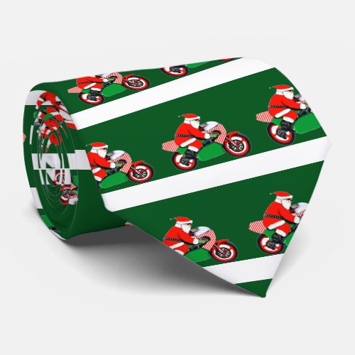 Motorcycle Christmas Neck Tie