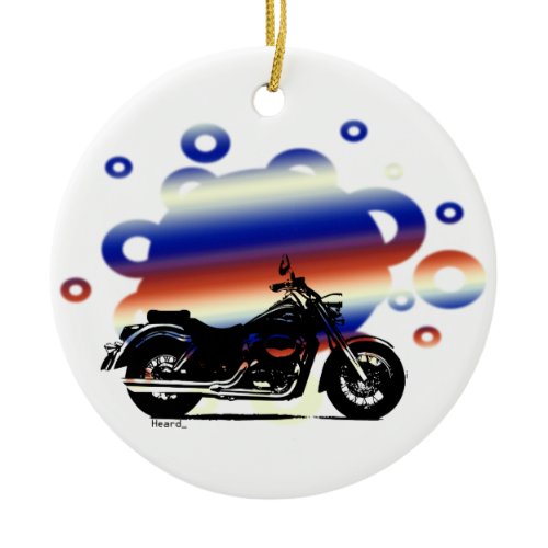 Motorcycle Christmas Ornament | Custom Message