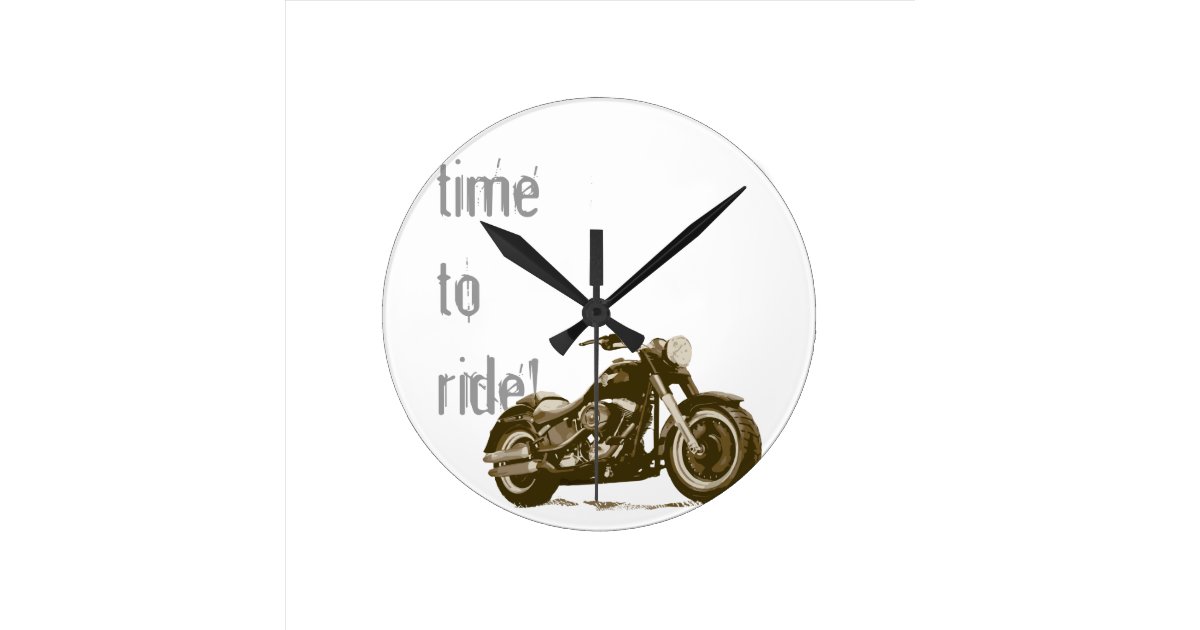 Motorcycle Clock Time To Ride