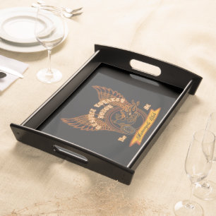 Motorcycle Club Badge Serving Tray